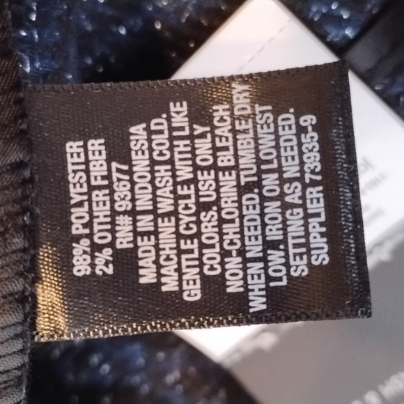 Worthington Woman's Blue/Black High Rise Trousers, Size: 2, NWT - Picture 8 of 11